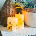 thumbnail image 3 of Daisy  Botanical Flameless Pillar Candle, 3 of 7