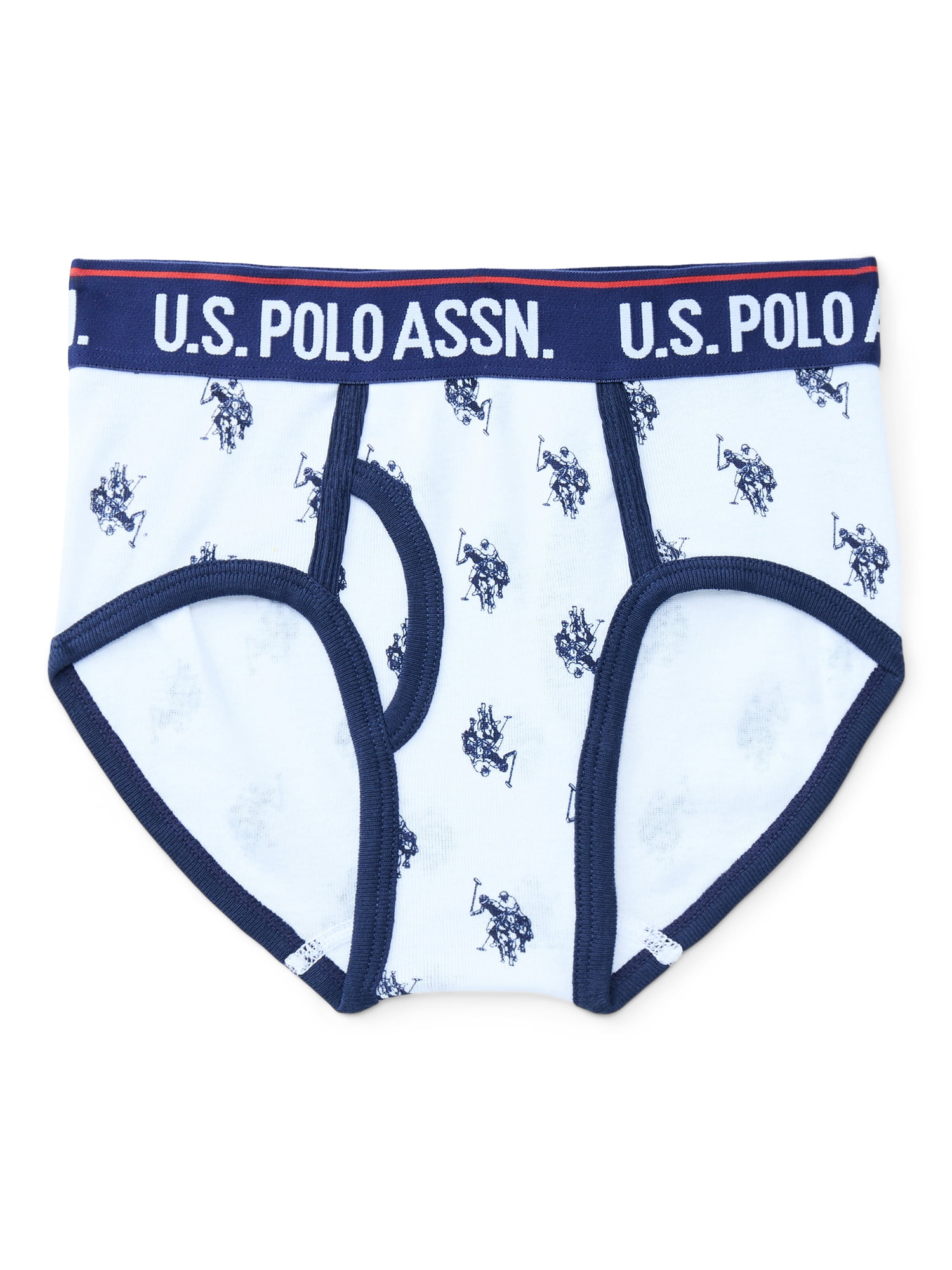 U.S. Polo Assn. Boys Tagless Underwear Briefs, 5-Pack, Sizes S-XL