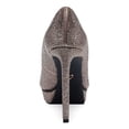 thumbnail image 2 of THALIA SODI Womens Beige Padded 1" Platform Metallic Rhinestone Joey Pointed Toe Stiletto Slip On Dress Pumps Shoes 9 M, 2 of 4