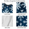 thumbnail image 4 of luoweisi Men's Beach Shorts Quick Dry Swim Trunks with Mesh Lining Christmas Snowflakes L, 4 of 5