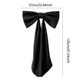 thumbnail image 6 of Halloween Decorations Outdoor 47", Giant Black Bow with Long Tails, Large Satin Bow Decor for Door Mantel Chair, 1 Pack, 6 of 6