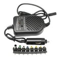 thumbnail image 1 of Cargador universal para ordenador portátil y coche Adaptador de corriente Accesorios para ordenador portátil 12 V/80 W con 8 enchufes desmontables, 1 of 8
