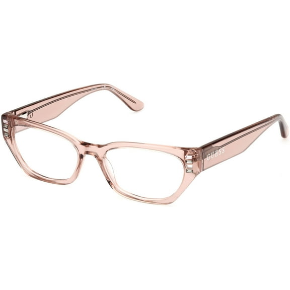 Guess GU2967 057 Women's Shiny Beige Acetate Full Rim Eyeglasses