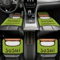 thumbnail image 7 of Yiaed Fresh Sushi Print Carpet Floor Mats for Cars, Auto Accessories Front & Rear Car Floor Mats Car Floor Foot Mat Sets of 4 Pieces, 7 of 7