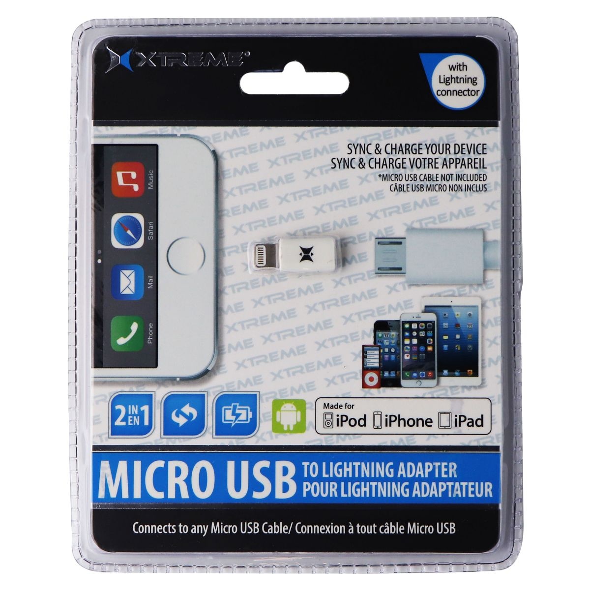 Xtreme Cables 51180 Micro USB to Lightning Adapter