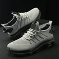 thumbnail image 5 of Mens Shoes,Lightweight Breathable Knit Sneakers with Thick Sole for Outdoor Casual Running Athletic Walking On Comfort,Shoes for Men,Grey,10.5, 5 of 8