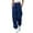 Dark Blue, variant on EDFBUYKRS Female Women Pants Casual Hiking Pants Women Tall Plus Size Women Summer High Waisted Palazzo Pants Wide Leg Long Pant Trousers with Pocket Xl