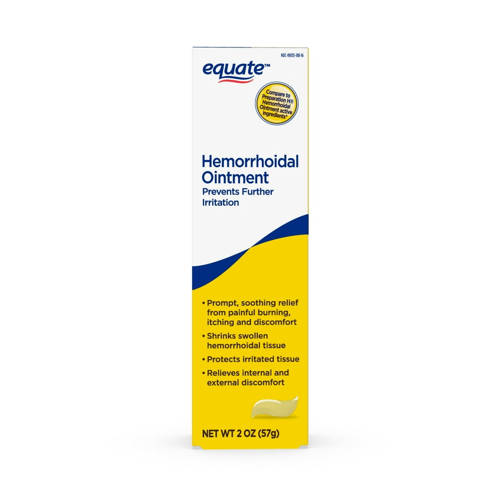 Equate Hemorrhoidal Ointment, Relief from Burning, Itching and