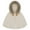 Khaki, variant on YONGHS Fleece Hooded Cape for Toddler Baby Girls Faux Fur Warm Coat Princess Winter Tops Jacket Pink 9-12 Months