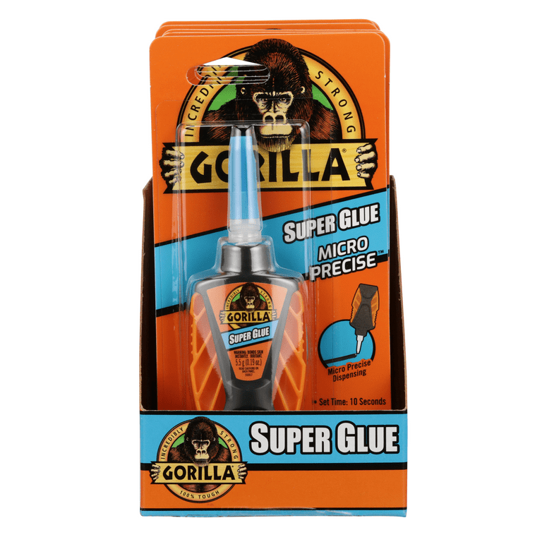  Gorilla Super Glue, Large 1 Pound Bulk Bottle, Clear