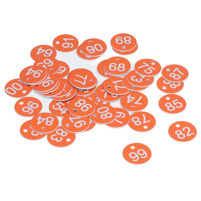 Suministros de apicultura Bling Bling 50 etiquetas numeradas redondas ABS