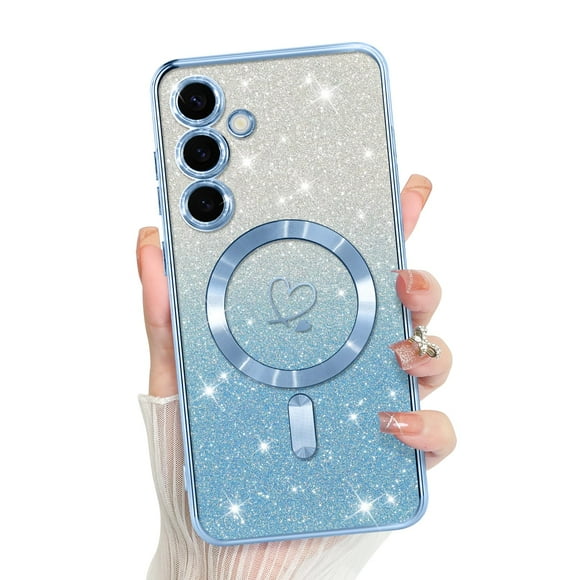 Funda Bonoma para teléfono móvil compatible con Samsung Galaxy S24, color azul