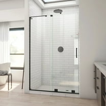 DreamLine Mirage-X 44-48 in. W x 72 in. H Frameless Sliding Shower Door in Satin Black