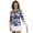 Golf Ball Club Print, variant on HUIACONG Tropical Leaf Print Womens 3/4 Sleeve Golf Shirts Quarter Zip with Soft with Zipper Women's Golf Polo Shirts for Sports Tennis Matches Outdoor Activities