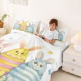 thumbnail image 3 of Erosebridal Rabbit Eggs Kids Queen Sheet Sets, Happy Easter Bed Set, 4-Piece, 3 of 5