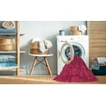 thumbnail image 2 of Ahgly Company Machine Washable Indoor Rectangle Transitional Hot Deep Pink Area Rugs, 2' x 4', 2 of 7