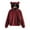Wine, variant on Stichou Women's Cute Bear Ears Hoodie Long Sleeve Warm 2025 sherpa Hoodies Winter Fleece Fuzzy Sweatshirts Hooded Outerwear Red L