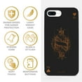 thumbnail image 4 of Case Yard Wooden Case for iPhone-8-Plus Soft TPU Silicone cover Slim Fit Shockproof Wood Protective Phone Cover for Girls Boys Men and Women Supports Wireless Charging King of Hearts Design, 4 of 7