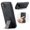 Black, variant on for iPhone 17 Phone Case, Vintage Magnetic Finger Hand Wrist Strap Kickstand Shockproof Protective PU Leather Thin Fit Anti-Scratch Cover Compatible with iPhone 17, Purple