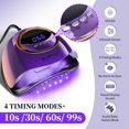 thumbnail image 3 of Secador de uñas UV JEWHITENY Purple Fast Dry para esmalte en gel, 3 of 7