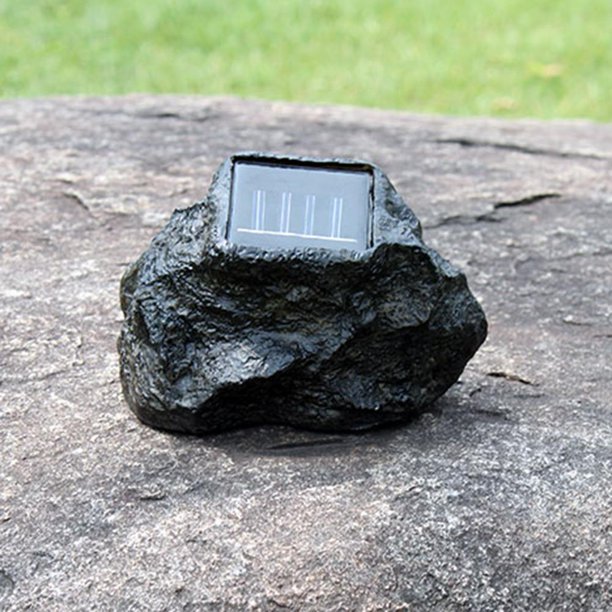 Iluminación Del Jardín Lámpara de piedra de simulación Solar de 4LED foco para exteriores Likrtyny Para estrenar