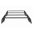 thumbnail image 1 of DV8 Offroad Bed Cargo Rack RRUN-03 MTO Series; Bed Side Mount; 10 Inch Height; Adjustable Length; With 8 D-Rings for Tie-Down Points; With Mounts and Hardware for Hi-Lift Style Jacks; Powder Coated, 1 of 23