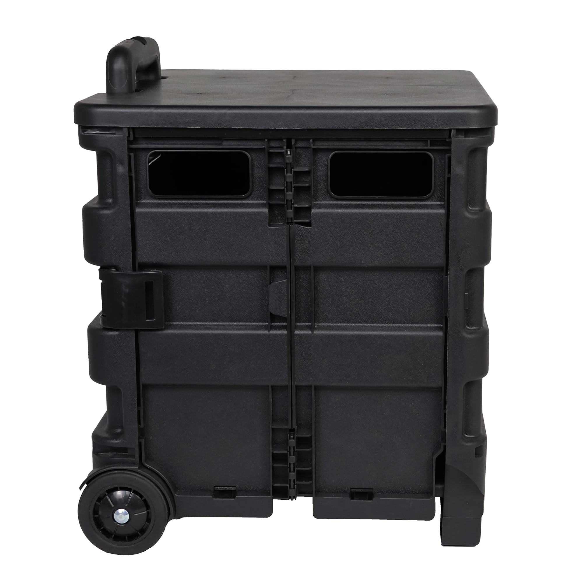 Everything Mary Collapsible Plastic Rolling Cart for Crafts & Hobby Supplies, Black