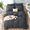 Dark Grey-Full(82"x86"), variant on Xlforter Set - 5seersucker Bed In A Bag Bedding Brown