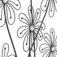 thumbnail image 6 of DecMode Black Metal 3D Wire Floral Wall Decor with Crystal Embellishments, 6 of 14