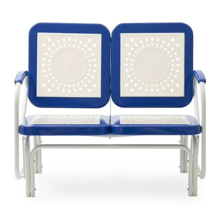 Coral Coast Corby Aluminum Double Glider Patio Bench