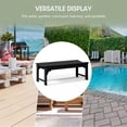 thumbnail image 6 of WestinTrends Malibu 46" length backless Outdoor Garden Bench, Black, 6 of 14
