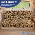 thumbnail image 2 of CHAQLIN Leopard Print RV Couch Covers Stretch Elastic Bottom Strap On, 2 Piece Split Structure Cover, Compatible with Camper, Motorhome Furniture Protector, 2 of 6