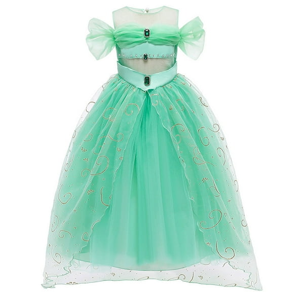Girls Jasmine Dress Costume Kids Princess Dress Up