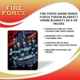 thumbnail image 7 of Fire Force Anime Series Fleece Throw Blanket | Anime Blanket | 60 x 45 Inches, 7 of 7
