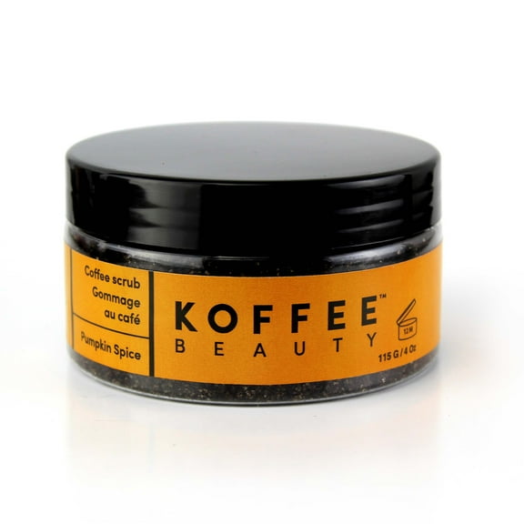 Koffee Beauty Coffee Scrub, Exfoliating Body Scrub for Women, Pumpkin Spice, 4 oz