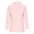 thumbnail image 3 of Lilgiuy Fashion Womens Pocket Coat Jacket Solid Sleeve Outerwear Tops for Party Bar Club, 3 of 4