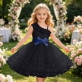 thumbnail image 2 of Blue Off Shoulder Flower Girl Dresses for Wedding 1 Sleeve Tulle Summer Vintage Dresses 3-4 Years, 2 of 7