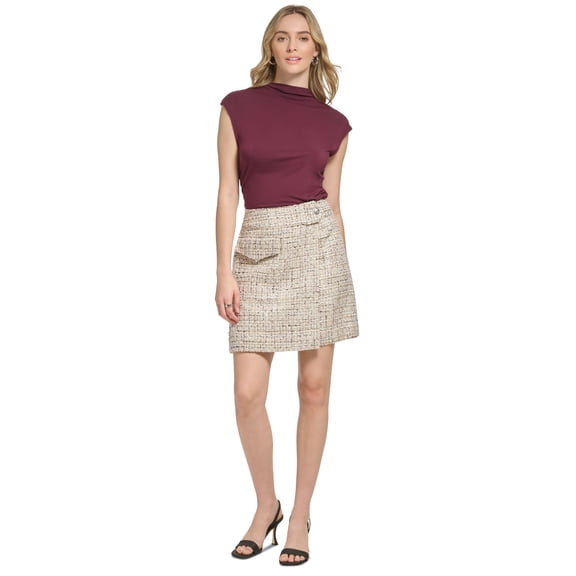 Women's Sleeveless Mock-Neck Top T Port L