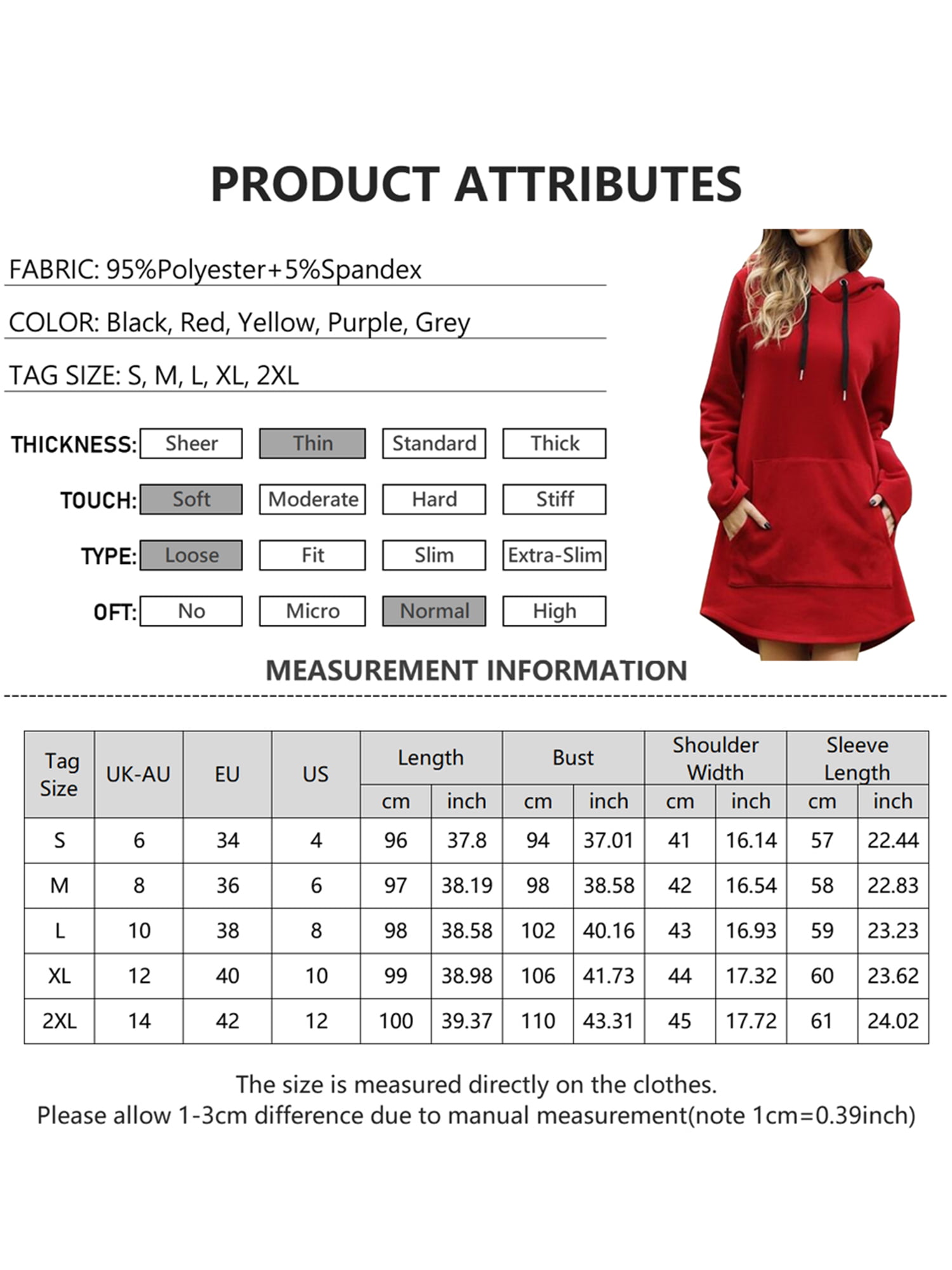 Kirundo Women's 2020 Winter Long Sleeves Sweatshirt Dress Solid Color Hoodie  Drawstring Belt Long Pullover with Side Pockets (Small - ShopStyle