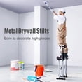 thumbnail image 4 of Drywall Stilts, 24''-40'' Adjustable Aluminum Tool Stilts with Protective Knee Pads, Durable and Non-slip Work Stilts for Sheetrock Painting, Walking, Taping, Silver, 4 of 6