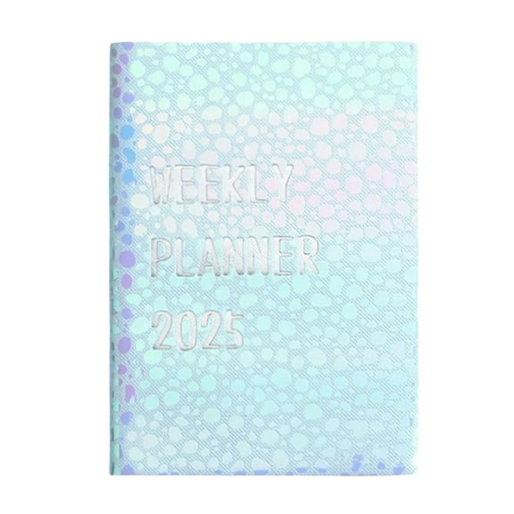 Denhf 1Pc Planner 2025-2026, Daily, Weekly & Monthly Planner, Academic Planner, Jan 2025 to Dec 2026, Aesthetic Planner Notebook for Home Office Classroom, 60 Sheets/120 Pages, 4.2" x 3.1", Blue