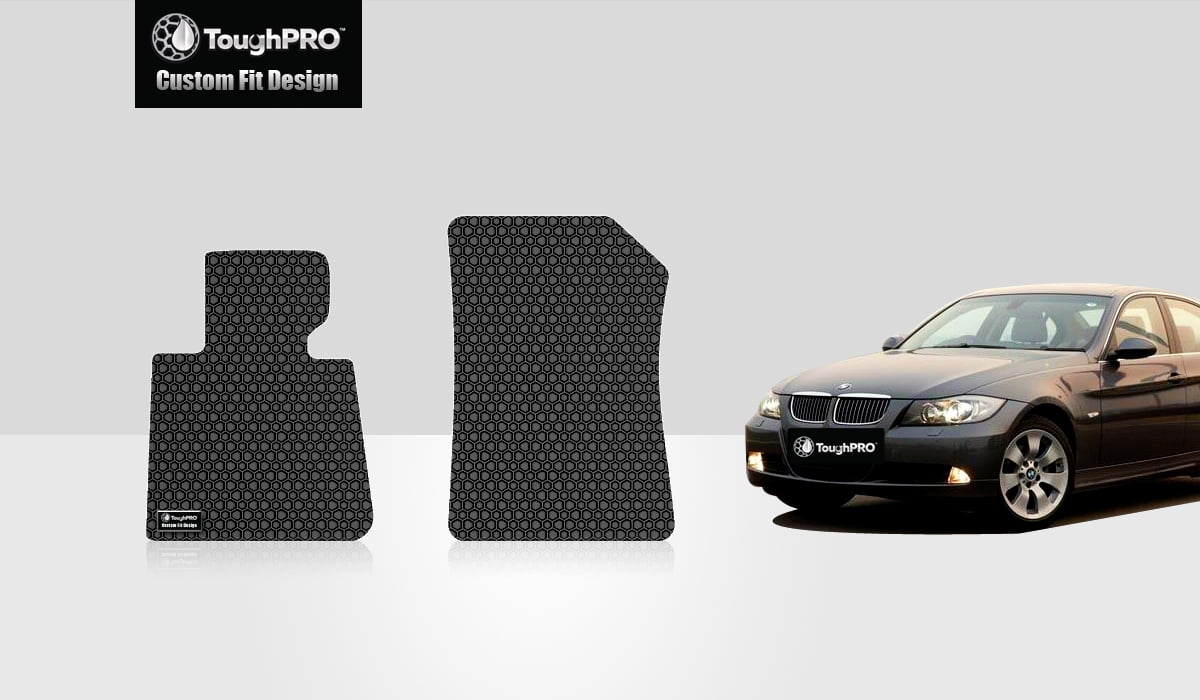 ToughPRO Two Front Mats Compatible with BMW 328i All Weather Heavy