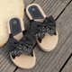 thumbnail image 5 of Plantillas para los Pies Planos de la Moda Floral Arco Redondo Del Dedo Del Pie Abierto Zapatillas Planas, Diapositivas Al Aire Libre de Interiores Informales, 5 of 7