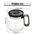 thumbnail image 3 of Glass Coffee Mug – Coffee Pot Style, Glass Coffee Mug in Coffee Pot Shape, For Hot Teas, Hot Chocolate (1pcs), 3 of 9