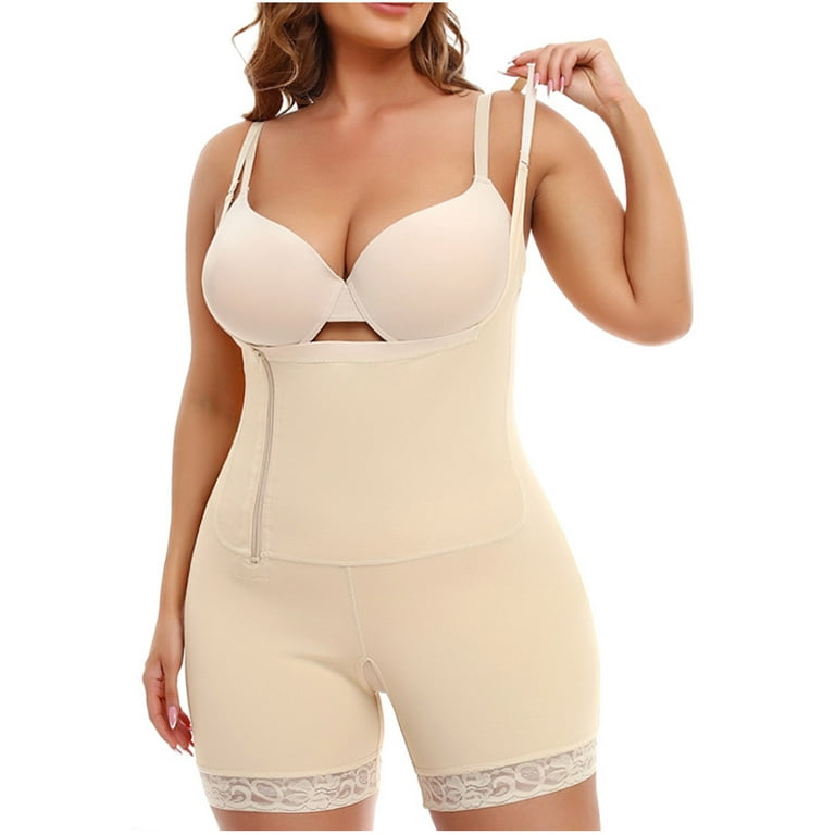 Shapewear for Women Tummy Control Zipper Corset Body Shaper Seamless  Shaping Thong Panties Underbust Corset 