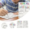 thumbnail image 2 of Teacher Appreciation Gift DIY Teachers' Day Doodle Cards Teachers' Day Gift Card Color Cards Thank Teachers Colorful Doodle Thank You Cards Bulk Small, 2 of 5