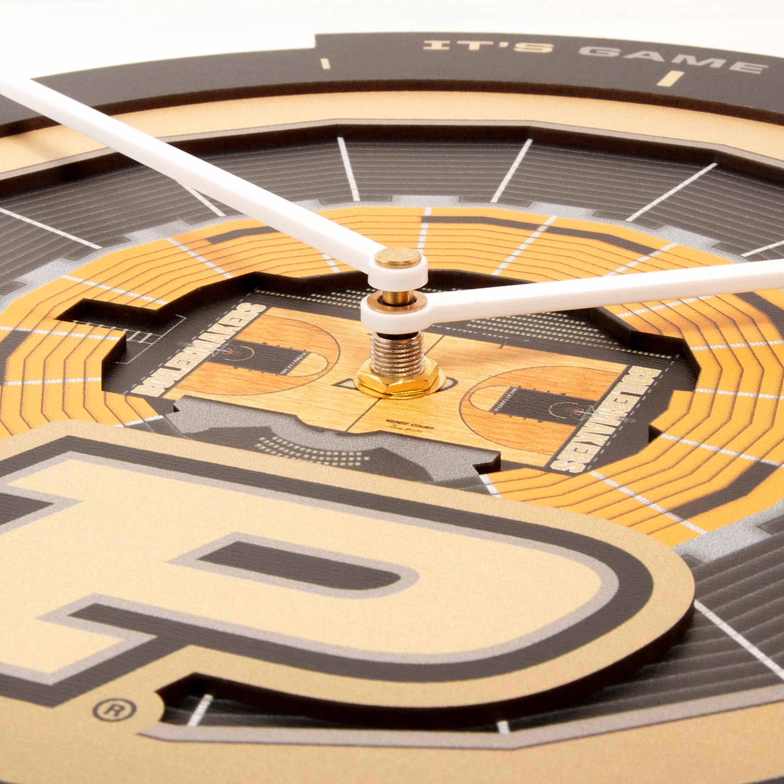 YouTheFan NCAA Purdue Boilermakers Basketball Stadiumview 3D Wall Clock