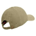 thumbnail image 4 of U.S. Army Paratrooper and Ranger Badge Embroidered Washed Solid Pigment Dyed Cotton Twill Brass Buckle Cap - Khaki OSFM, 4 of 5