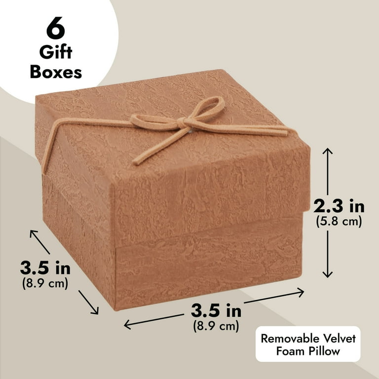 Yauhar 35-Piece Gift Box Set With Bows – 2 X 3 Inches, 7 Colors For Jewelry & Small Gifts