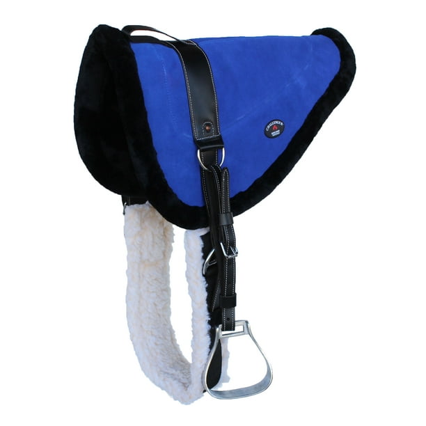 Horse SADDLE PAD Western Suede Leather Bareback Stirrups 39148153
